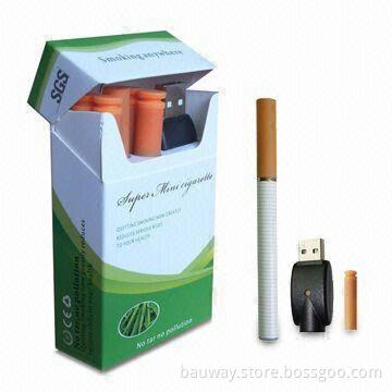 Mini Electronic Cigarettes with 4-piece Cartridges, Includes Battery and Atomizer USB Charger